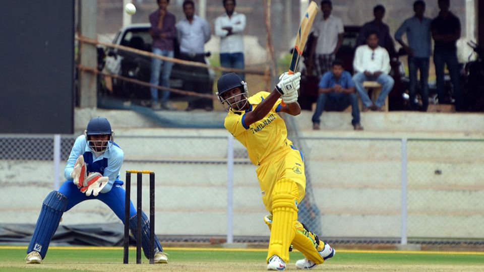 File photo - Baba Aparajith struck two fours and two sixes in his unbeaten 39-ball 51