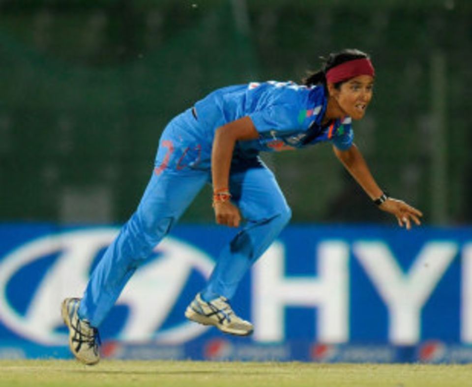 India's bowlers combined to defend a moderate total