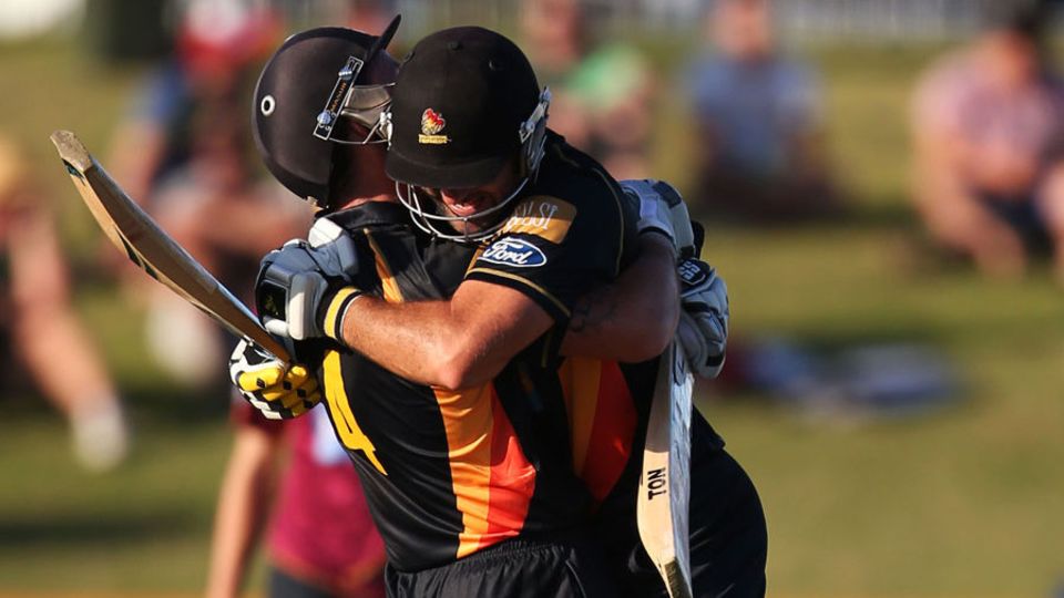 Luke Woodcock hit eight fours and a six in his unbeaten 63
