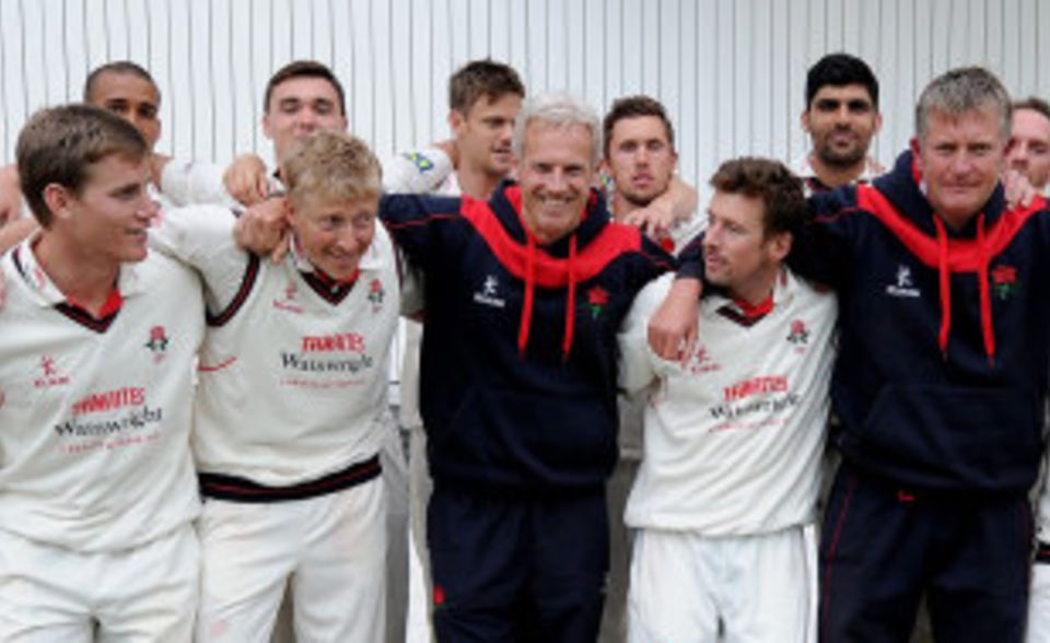 Lancashire escaped with a draw in Peter Moores' final game in charge