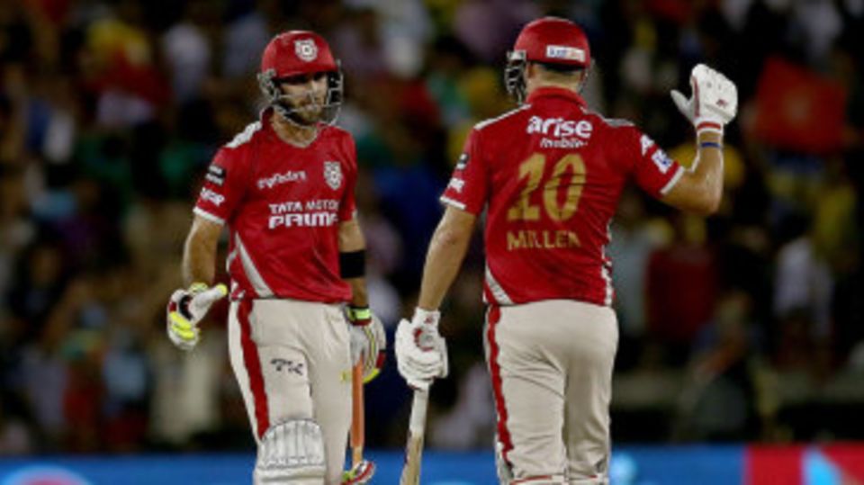 Glenn Maxwell and David Miller added 134 for the third wicket