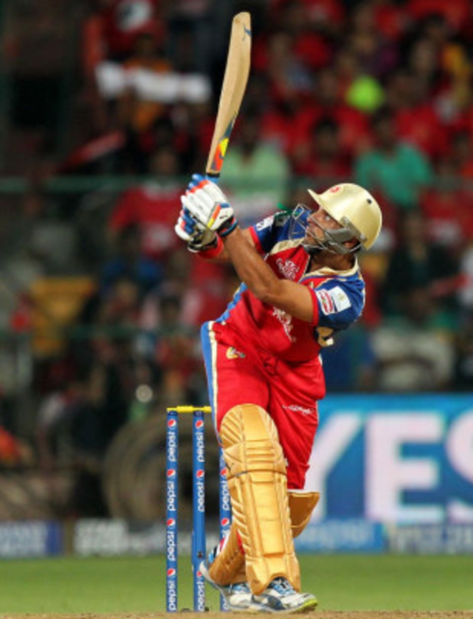 Yuvraj Singh's nine sixes during his 68 not out was an IPL record for the most sixes hit by a batsman who has only one four in his innings