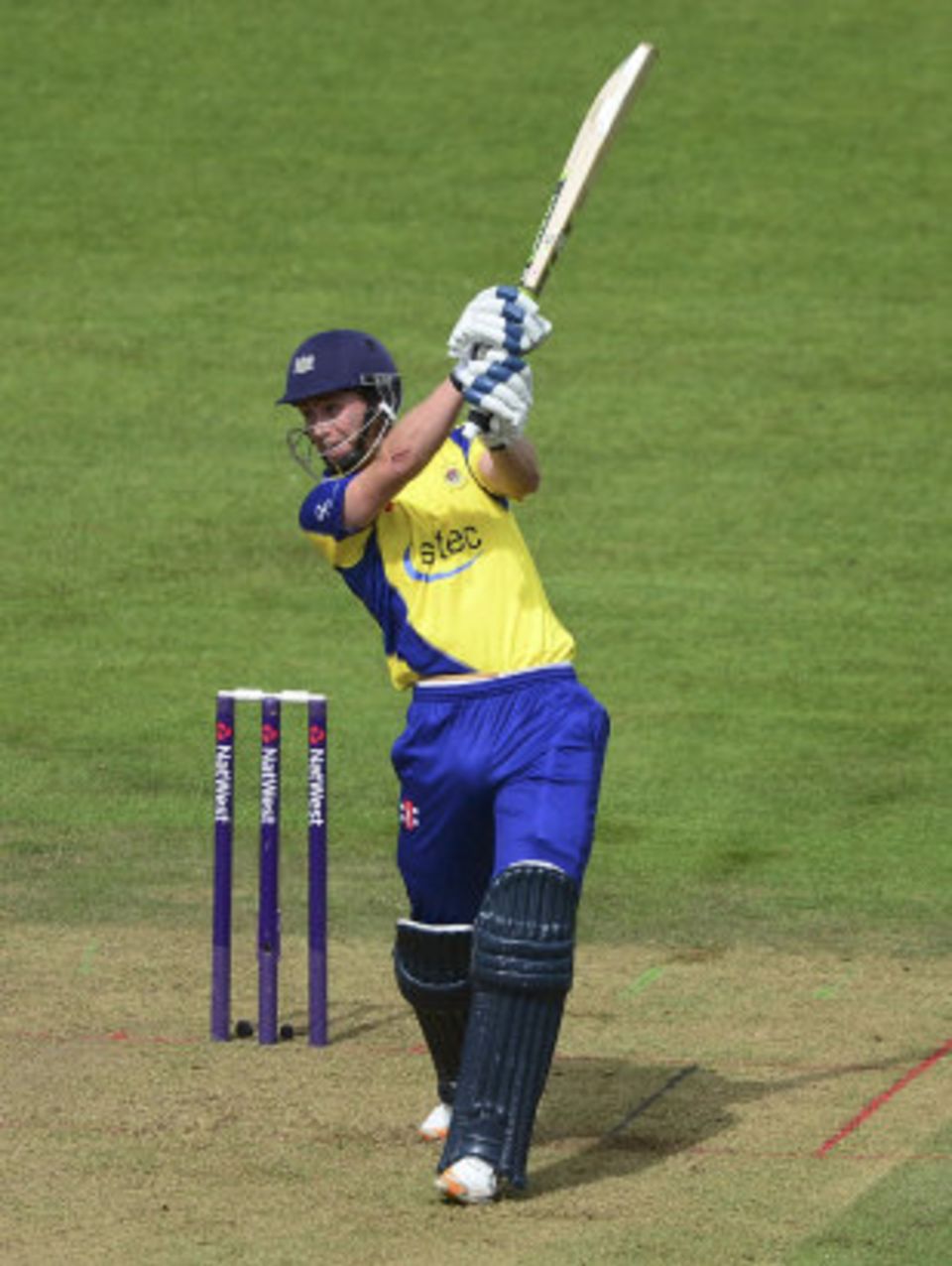 Ian Cockbain swung with gusto during his half-century