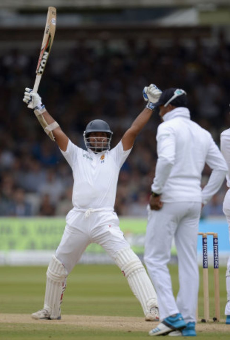 Kumar Sangakkara put his name on the Lord's honours board with a composed century