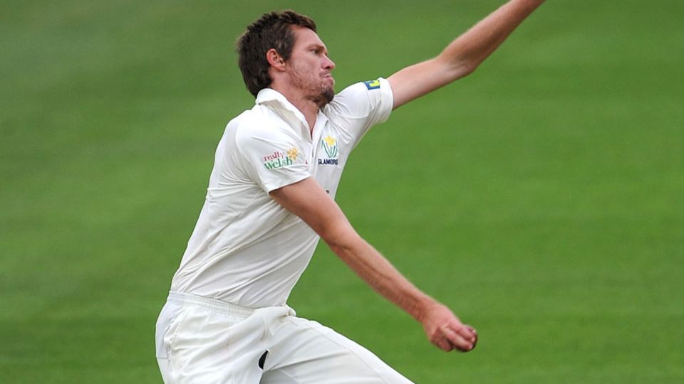 Michael Hogan was the pick of Glamorgan's attack and kept them in the match