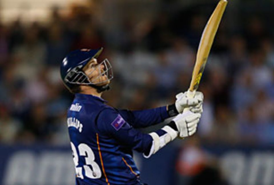 Although his main role was as a left-arm spinner, Tim Phillips was handy with the bat as well