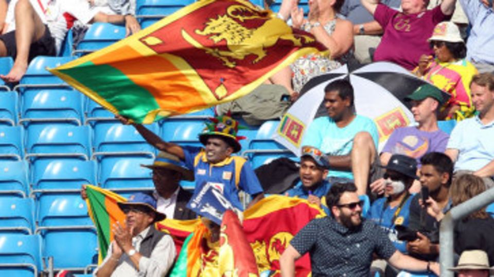 Sri Lanka fans provided a colourful presence
