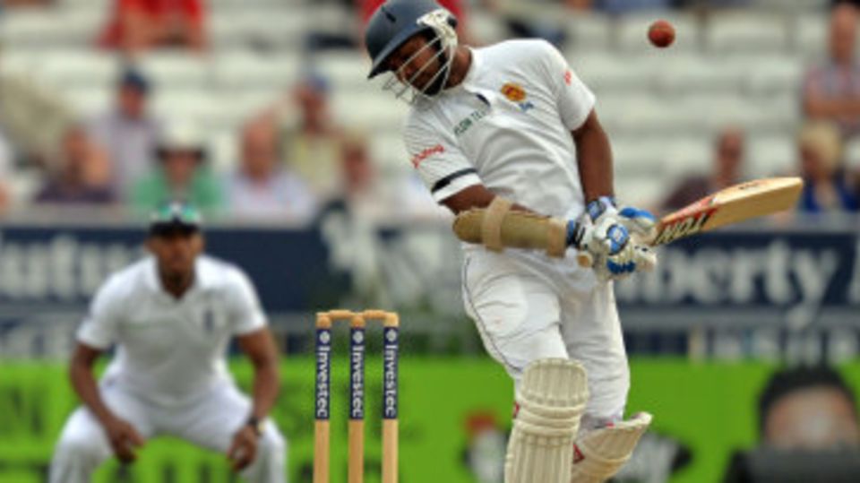 Kumar Sangakkara made his way past 50 for the seventh innings in a row