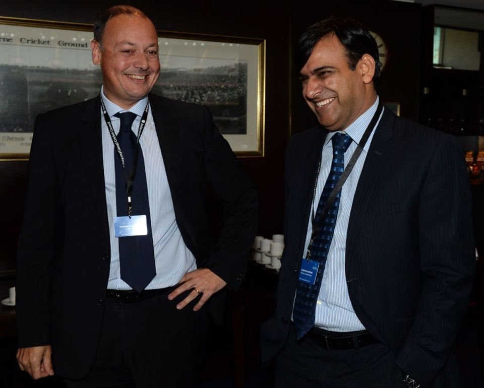 Cricket Ireland chief executive Warren Deutrom (left) is hoping to arrange more fixtures against Full Members