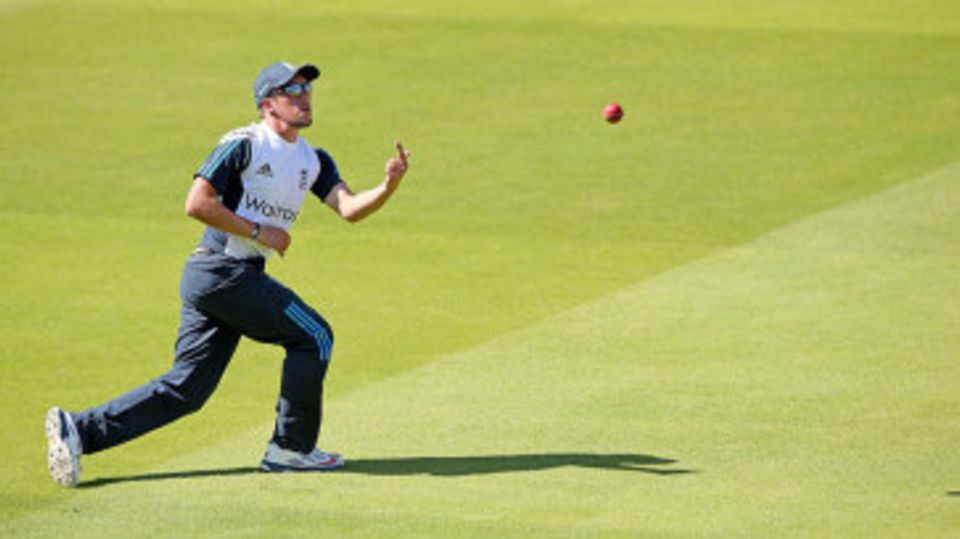 Simon Kerrigan trains of the second Test