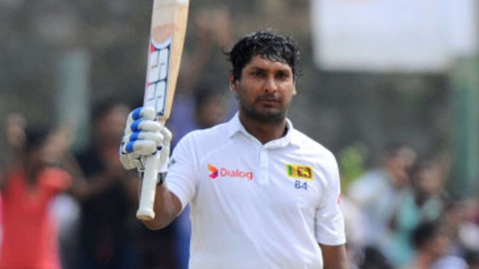 Kumar Sangakkara raised his 37th Test hundred