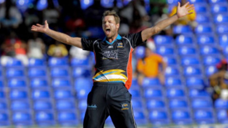 Ben Laughlin took 3 for 7 in his three overs