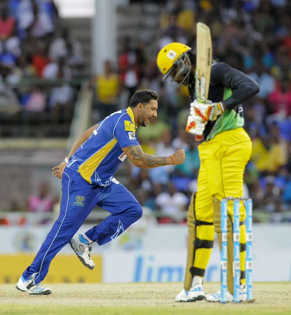 Chris Gayle was left wondering where it all went wrong for the Tallawahs while Ravi Rampaul and the Tridents sprinted into the CPL final