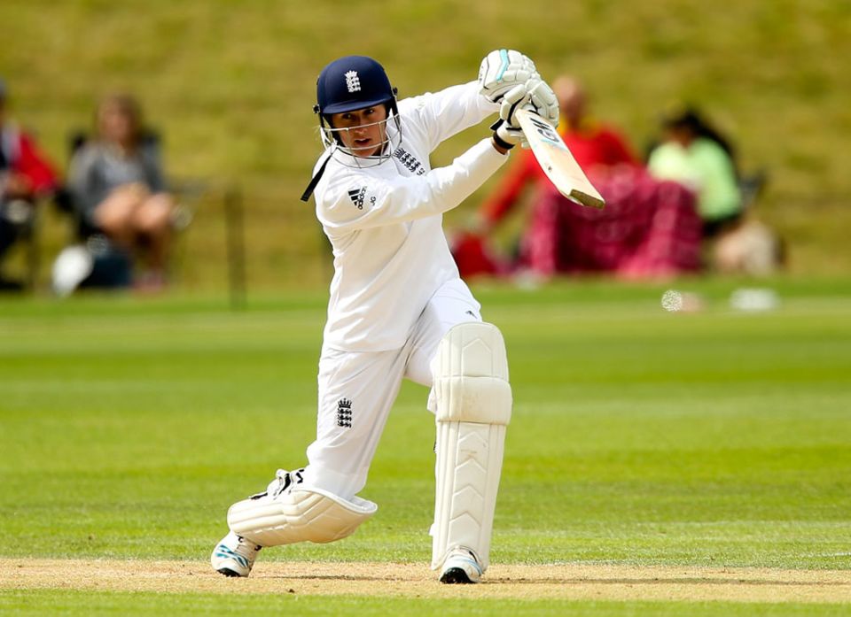 Jenny Gunn performed the rare double of taking five wickets and scoring a fifty in the same Test, and won the Player-of-the-Match award despite ending up on the losing side.
