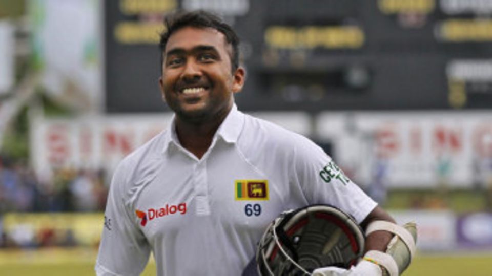 Mahela Jayawardene has a satisfied smile after ending with 11,814 Test runs