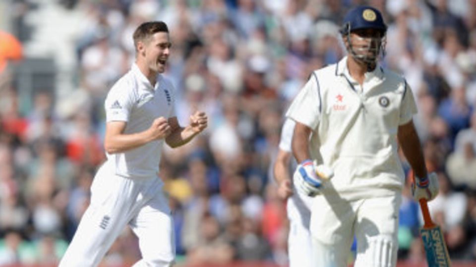 Chris Woakes removed MS Dhoni for a duck