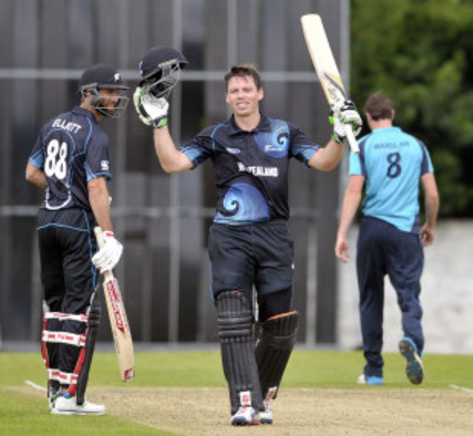 Michael Bracewell celebrates his hundred