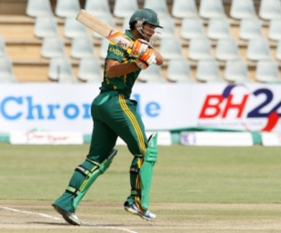 Rilee Rossouw got his first run in international cricket, and his first wicket in limited-overs cricket