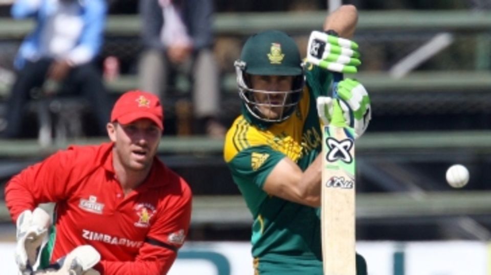Faf du Plessis was solid against the spinners
