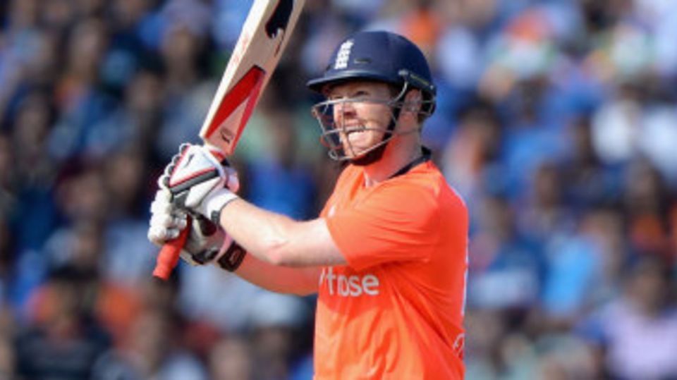 Eoin Morgan smashes one of his seven sixes
