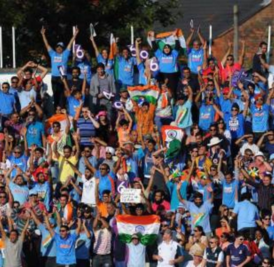 The majority of the crowd at Edgbaston was behind India