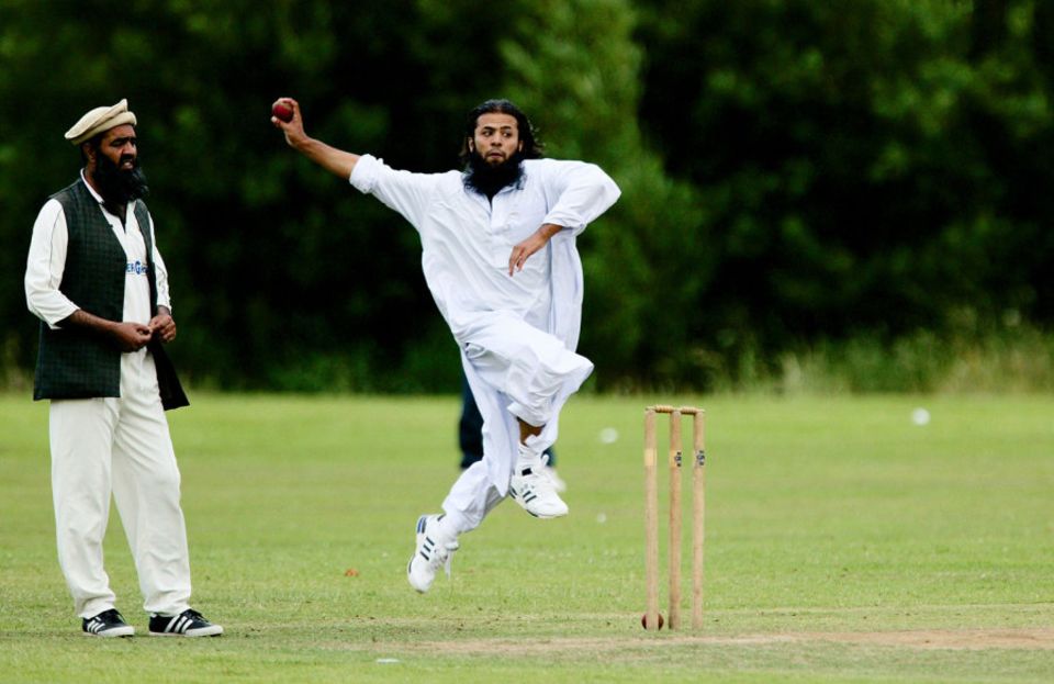 A game at the Solitaire Cricket Club in Bradford