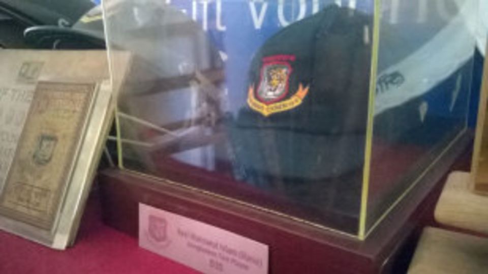 Manzarul Islam's forest green Test cap has been encased in a glass box in his room