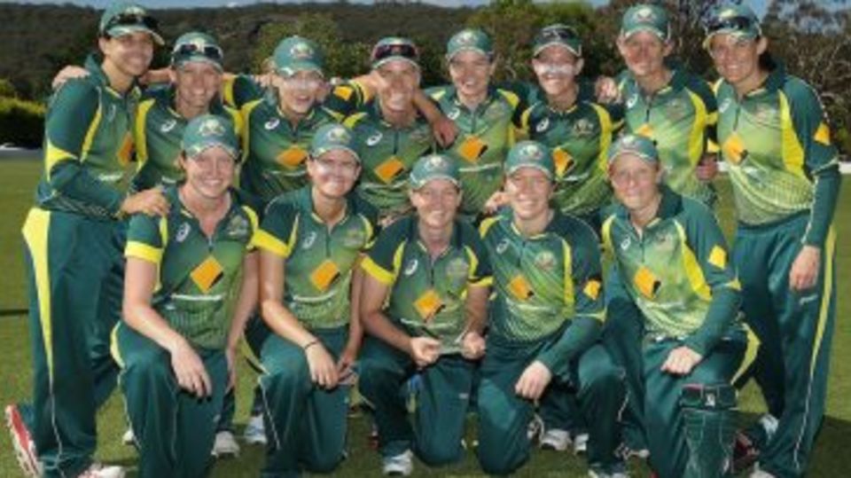 The victorious Australia Women's team