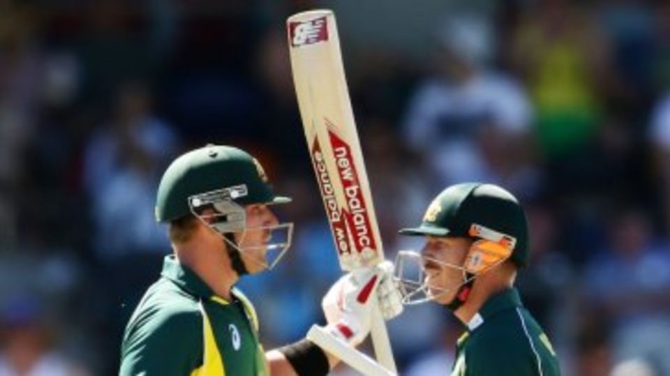 David Warner and Aaron Finch added 118 for the first wicket