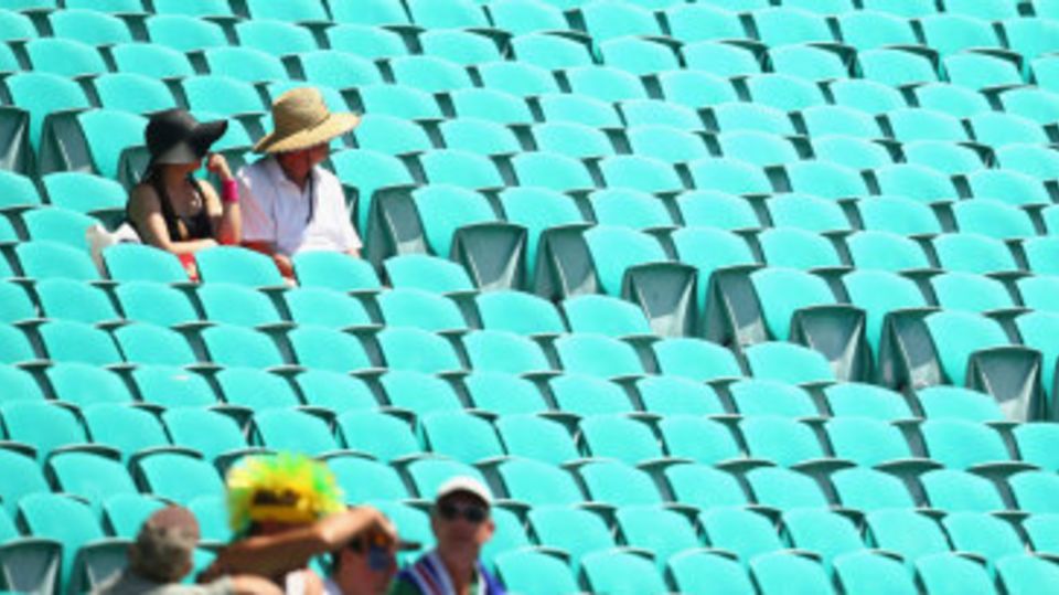 It wasn't a full house at the SCG