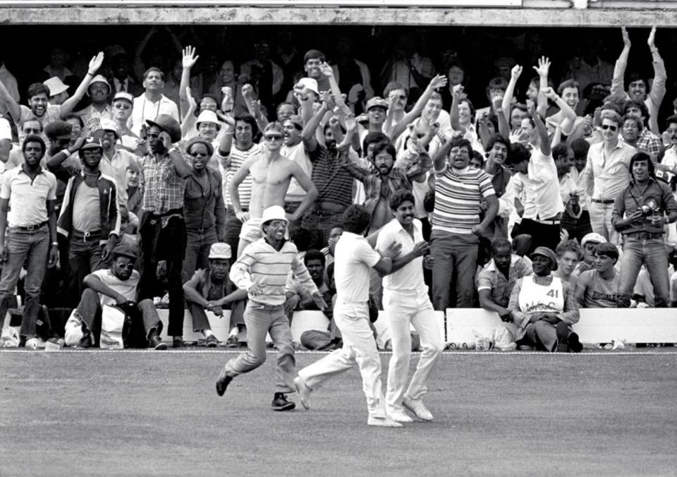 Thrill v buzzkill: the crowd react according to affiliation to Kapil's catch