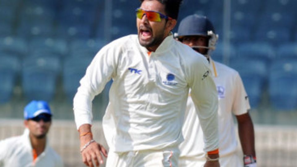 Ankit Sharma scored a half-century and took four wickets on the second day
