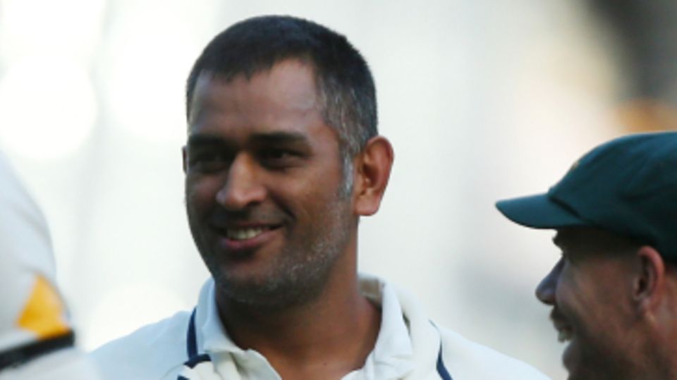 MS Dhoni is all smiles after the match