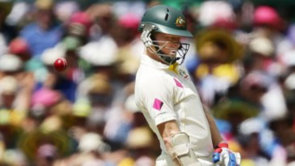Chris Rogers evades a short ball