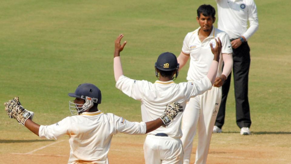 File photo - Malolan Rangarajan spun Tamil Nadu to their first win of the season as Railways succumbed from a strong position