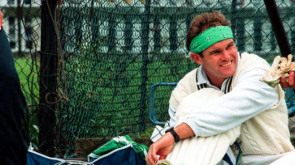 Martin Crowe pads up