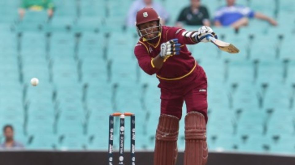 Marlon Samuels struggled in seamer-friendly conditions