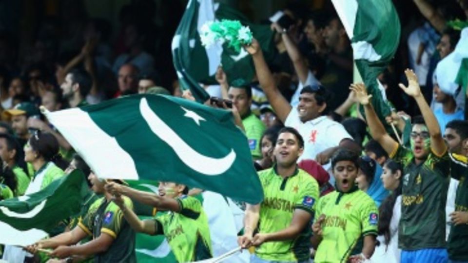 Pakistan had strong support from their fans
