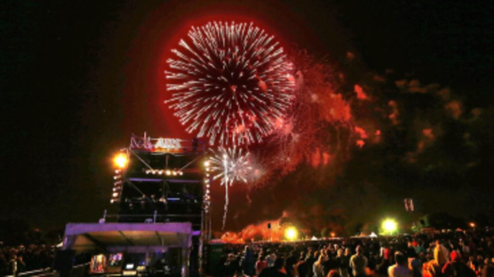 Fireworks light up the Christchurch sky
