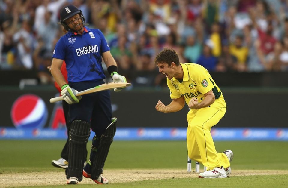 Mitchell Marsh picked up his maiden five-for, on World Cup debut
