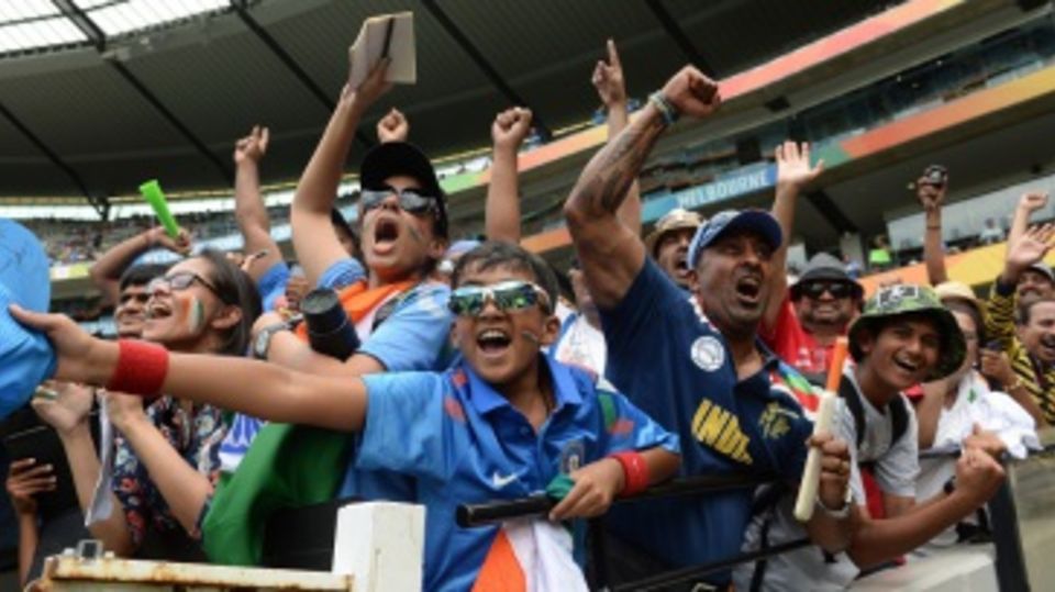 India had plenty of support from their fans