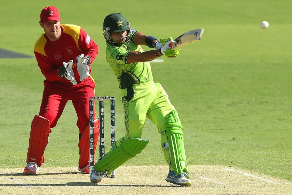 File photo: Umar Akmal stroked 11 fours and four sixes during his 95 not out