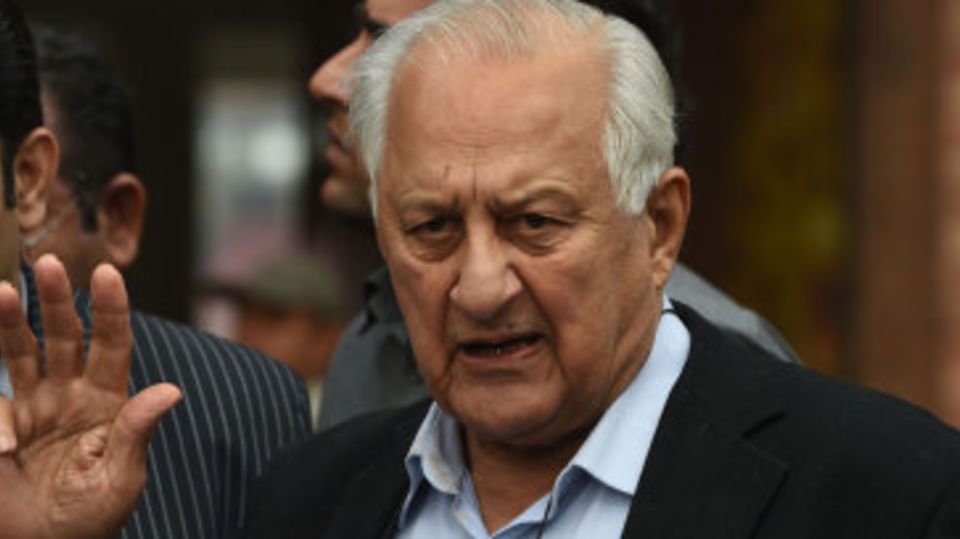 Shaharyar Khan speaks to reporters