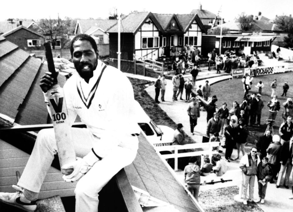 V is for Viv: atop a stand at the Rishton ground