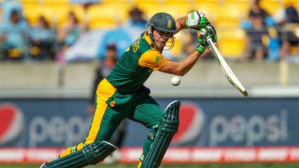 AB de Villiers plays a square drive
