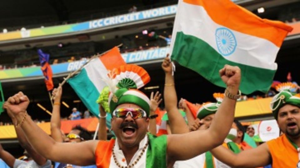 Indian fans showed up in big numbers at the Adelaide Oval