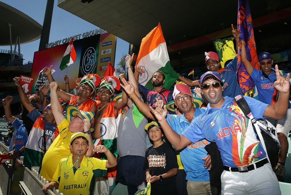 Australia's fans matched India's for numbers and noise, even if they lost the battle of the flags