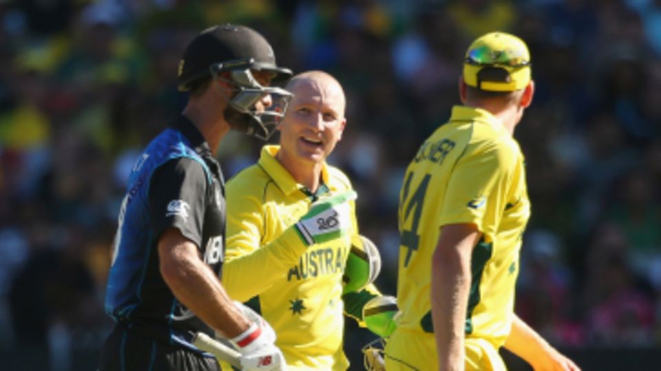 Brad Haddin was in a chatty mood at the final