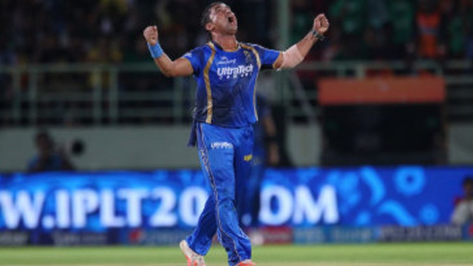 Pravin Tambe finished with 2 for 21 from four overs