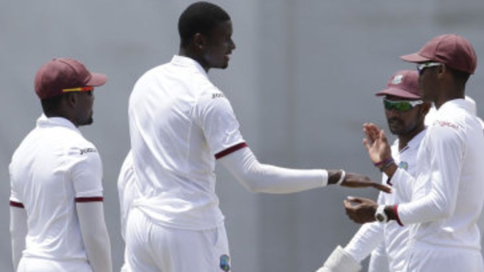 Jason Holder picked up the wicket of Joe Root